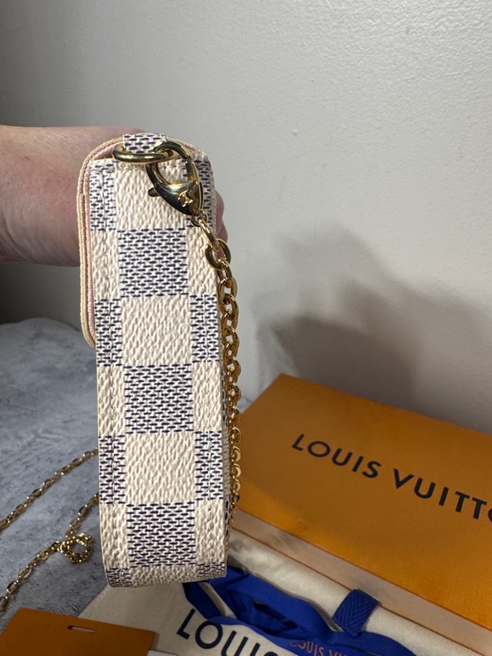 Louis Vuitton Damier Azur Pochette Félicie - LIKE NEW - FULL SET - Picture 7 of 16